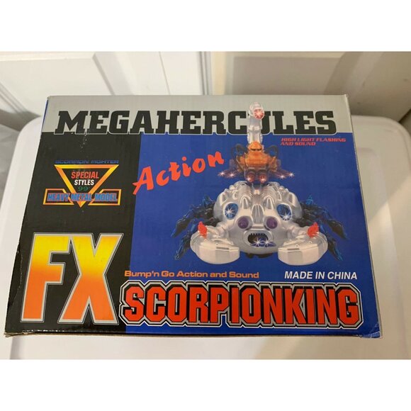 RARE VINTAGE 90'S SPACE SIX LEG FX SCORPION‎ KING FIGHTER ROBOT CHINA NEW… - Picture 4 of 6
